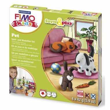 Huisdier hobby pakket Fimo kids