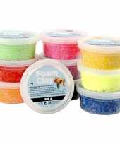 10x knutsel foam clay klei gekleurd 35 gram