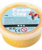 Gele foam klei 35 gram