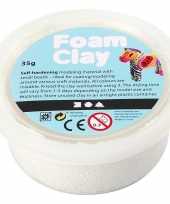 Witte foam klei 35 gram